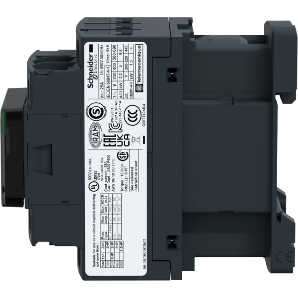 Schneider Electric LC1D09BD Contactor LC1D Non Reversing 3P