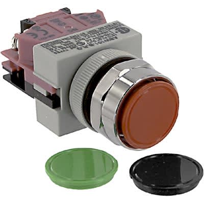 IDEC Corporation ABW101 BGR Pushbutton Switch Momentary 1NC