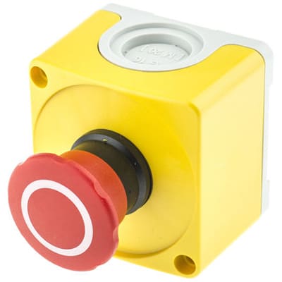 Abb Cepy Compact E Stop Pull To Reset Red Yellow Grey Mm