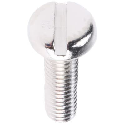 RS PRO 4828593 Nickel Plated Brass Pan Head Machine Screws M3