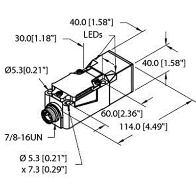 Turck NI40U CP40 AP6X2 B1141 ProXimity Sensor 40mm Sensing Distance