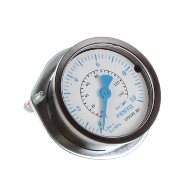 Festo FMA 50 10 1 4 EN Pressure Gauge Gas Fluids Flanged 0 10