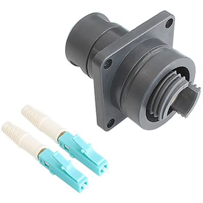 Bulgin Pxeb B Fiber Optic Channel Flange Mount To Lc