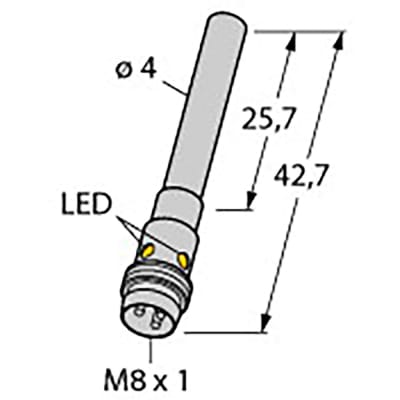 Turck BI1 EH04 AP6X V1331 S1367 Sensors Inductive Ferrite Barrel