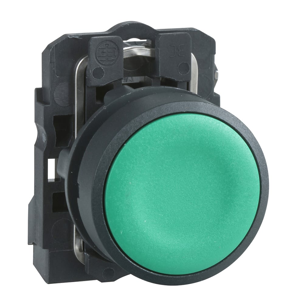 Schneider Electric Xb Aa Pushbutton Mm Green Plastic Bezel