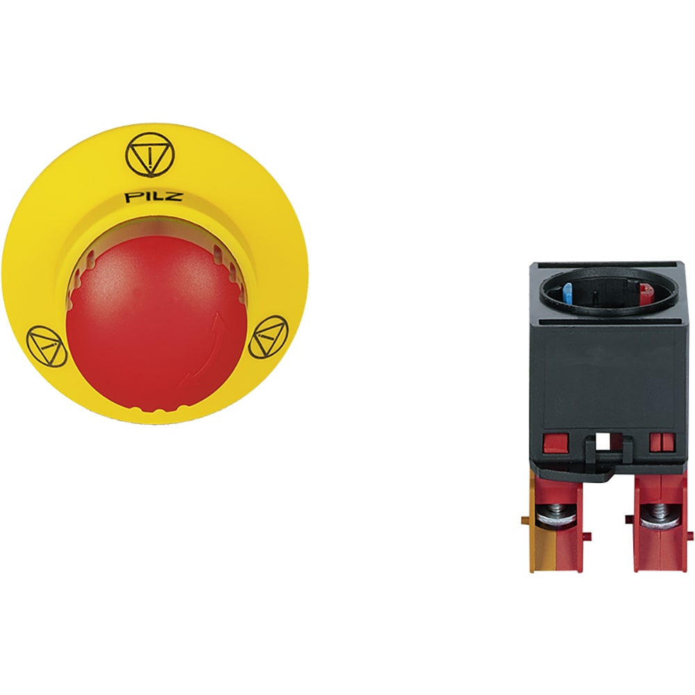 Pilz PIT ES SET1S 5 E STOP Button With Contact Block And Monitoring