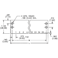 Cinch - 7141 - Conn Term Strip Barrier 7 .438 Density Dbl Row 14 AWG 20 A  250 V, 141 Series - RS