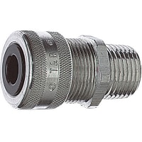 T&B® 2932NM Ranger® Liquidtight Strain Relief Cord Connector, 3/4 in Trade,  1/2 to 3/4 in Cable Openings, Nylon 6.6/Polyamide