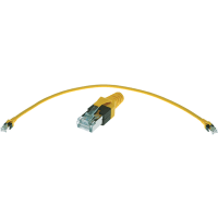 09456000502, Câble Ethernet catégorie 6 S/FTP Harting, Jaune, 100m PVC  Sans terminaison