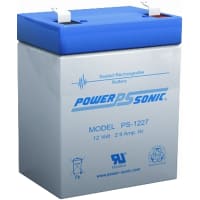 Power Sonic - PS-640F1 - Battery,Rechargeable,Rectangular,Lead