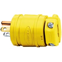 Hubbell HBL7485V ML-3P Midget Twist-Lock® Plug 15A, 125/250V