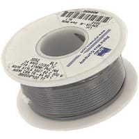 Alpha Wire - 3050 BK005 - Hook-Up Wire, 24 AWG, 7x32, 0.016 in., 0.057 in.,  300V, Black, 3050 Series - RS