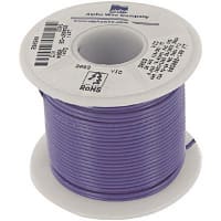 Alpha Wire - 3050/1 VI005 - Hook-Up Wire, 24 AWG, Solid, 0.016 in