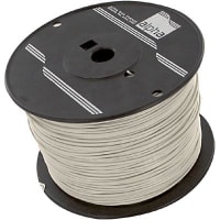 Alpha Wire - 3055 WH005 - Hook-Up Wire, 18 AWG, 16x30, 0.016 in., 0.080  in., 300V, White, 3055 Series - RS