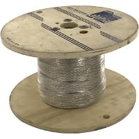 Alpha Wire - 1230 SV005 - Heat Shrink, Flat Braid, 15AWG, Tinned Copper,  3/16 in., 25A, FIT Braid Series - RS