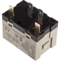 Omron G7L-2A-TUB-J-CB-AC24 General Purpose Relay With Test Button, Class B  Insulation, QuickConnect Terminal, Upper Bracket Mounting, Double Pole  Single Throw Normally Open Contacts, 71 mA Rated Load Current, 24 VAC Rated  Load