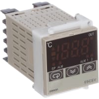 OMRON INDUSTRIAL AUTOMATION E5CSVR1T500AC100240V Temperature Controller,  E5CSV Series, 100 to 240 Vac, Relay Output
