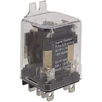 Omron G7L-2A-TUB-J-CB-AC24 General Purpose Relay With Test Button, Class B  Insulation, QuickConnect Terminal, Upper Bracket Mounting, Double Pole  Single Throw Normally Open Contacts, 71 mA Rated Load Current, 24 VAC Rated  Load