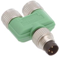 Phoenix Contact - 1519736 - Adapter, In Series, M12/M8, Straight,  Male/Female, PLUSCON Series - RS