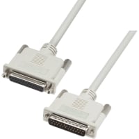 L-com - CS2N25MF-25 - D-Sub Cable, Premium Molded DB25 Male