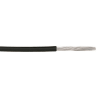Alpha Wire EcoWire® 600V Hook-up / Lead Wire - 24 AWG Stranded Conductor -  Tinned copper - Black - 1000ft - 6712 BK001