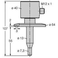 Turck - FCS-G1/2A4-AP8X-H1141 - Sensor, Flow Monitor, 1450 Psi