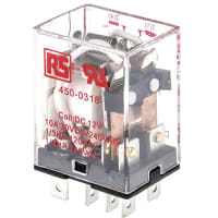 Finder - 44.62.7.024.4000 - DPDT PCB Mount Non-Latching Relay Through Hole,  24V dc - RS