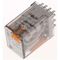 Finder - 55.34.8.230.0054 - Plug-in Relay, 4P with LED 230VAC, 7A, 55  Series - RS