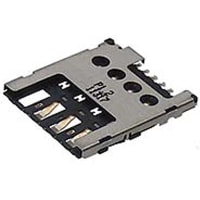 104239-1430, Connecteur de carte mémoire Droit Molex, Montage en surface,  MicroSD, Nano SIM, raccordement A souder