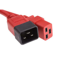 RS Pro IEC C14 Plug To IEC C15 Socket Power Cord, 1m, 1230951