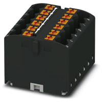 Phoenix Contact - 3273296 - Distribution Block 12-Conn, 500V, 24 A,  Push-In, 12 x 2, PTFIX Series - RS