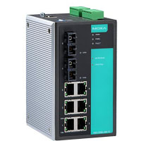 Moxa - EDS-408A-SS-SC-T - Ethernet Switch, 8 Port, Managed, 2