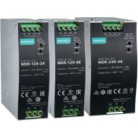 Moxa - HDR-60-24 - Power Supply,24VDC,60W/2.5A Din-rail,universal