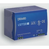 LUTZE Inc. - 722805 - Power Supply, WRA480-24, 3-Phase 480W, 24V 