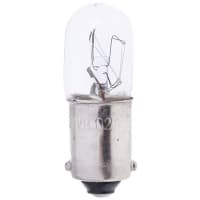 EIKO - LED-6-BA9S-W - Lamp,LED,Miniature Bayonet Base (BA9s),T3 1/4 Bulb,6  VAC/VDC,2.4 Lumens,White - RS