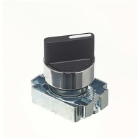 Schneider Electric - XB4BG21 - Selector Switch, Non-Illuminated, 22mm,  600VAC, 10A, Metal, Harmony XB4 Series - RS