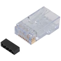 Cat6 Shielded Modular Plug, RJ45 (8x8), for Large OD Conductors, Pkg/10 -  TSP8048C5S-10PK