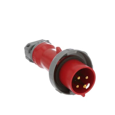 Hubbell Wiring Device-Kellems - HBL430P7W - Conn Electrical Cbl Plug  Watertight Pin Cont 4 Cond 3 Poles Screw 480V 30A Red - RS