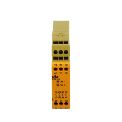 Pilz - PZE X4 24VDC 4N/O - Safety Relay, LED Indictor, 24VDC, 4NO