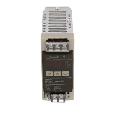 Omron Automation - S8VS-12024AP - Power Supply, AC-DC, 24V, 5A, 85-264V In,  Enclosed, DIN Rail - RS