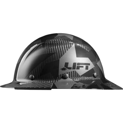 Lift Safety HDC 20CK Carbon Fiber Full Brim Hard Hat Black Camo DAX RS