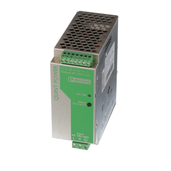 Power Supply, ACDC, 24VDC, 2.5A, 60W, DIN Rail Mount, QUINT POWER Series