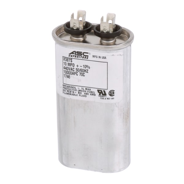 Capacitor, Metallized Polypropylene, 10, 440 VAC, +/-10%, -40 C, 70 C