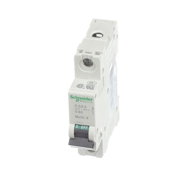 Miniature Circuit Breaker,Thermal Magnetic,Toggle,1P,Clip-on,0.5 A,277V,C Curve