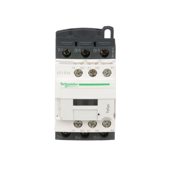 Schneider Electric - LC1D12U7 - Contactor LC1D, Motor Control, 240 VAC, 12A,  3P, DIN Rail, TeSys Deca Series - RS