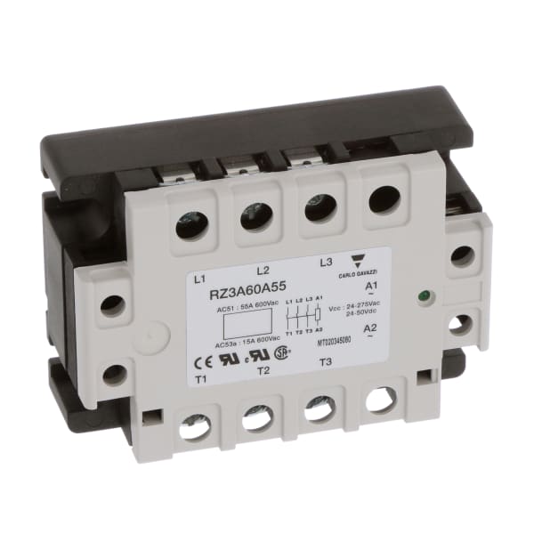 Carlo Gavazzi, Inc. RZ3A60A55 Solid State Relay, 150 VAC, 3PSTNO