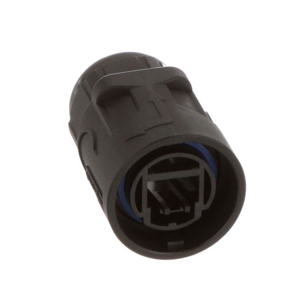 Connector plastic circular composite plug reverse bayonet rj45 ethernet black
