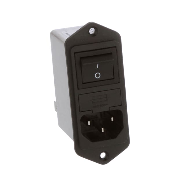 Power Entry Module, 1-Ph IEC Inlet, 2 A, Fuse Holder, Fast-on, FN280 Series