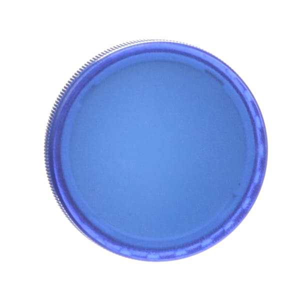 Accessory, Lens, Round, 19.7mm, Flat, Plastic, Illuminative, Transparent, Blue