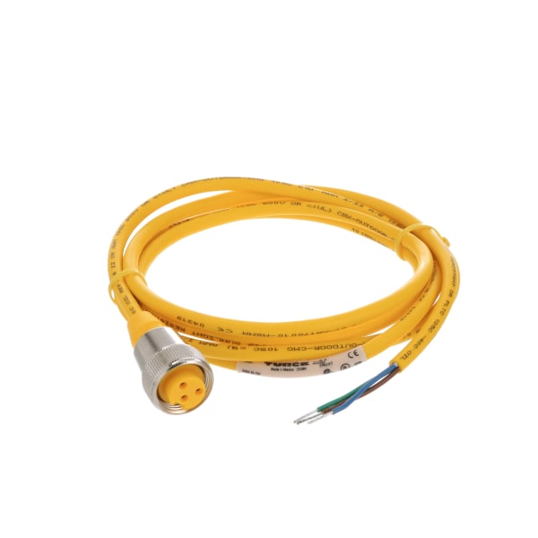 Turck - RKM 30-2M - Single Ended Cordset, 7/8 In Female to Pigtail, 2m ...